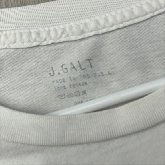 Brandy Melville Tshirt new york long sleeve crop oversized womens White one size - Picture 2 of 7